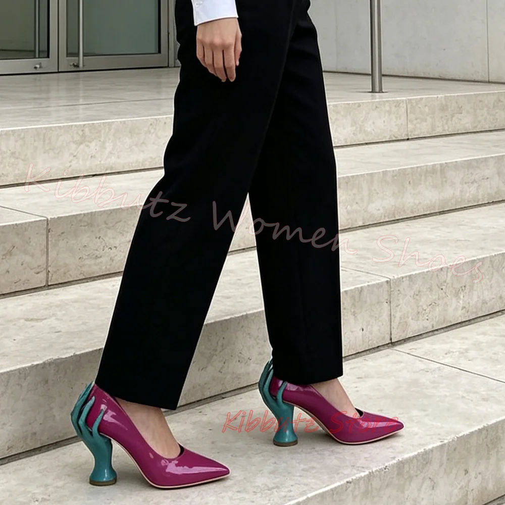 Women'S Shoes Hands Free - Hand Shape Heel Pumps Pointed Toe