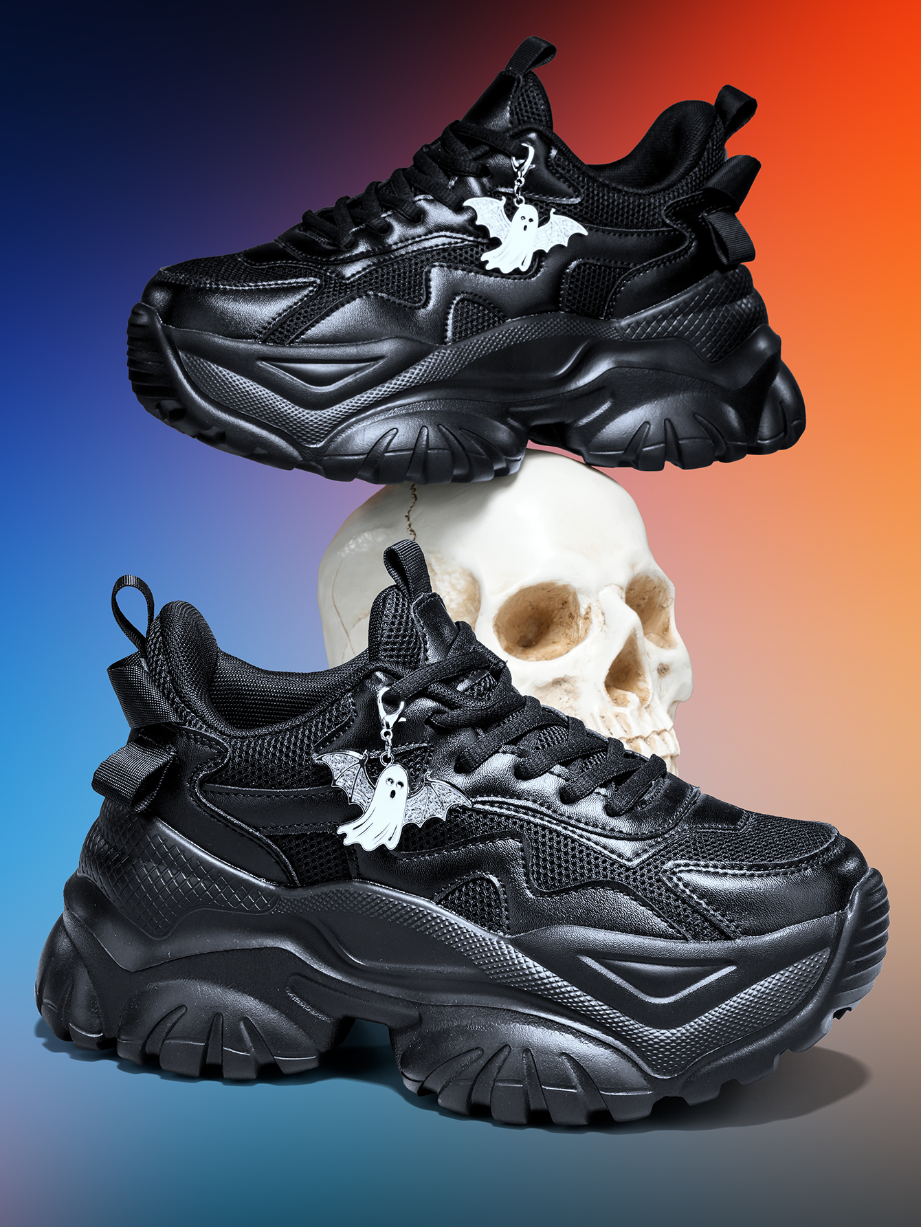 Women'S Shoes Y2K - Women's Dark Gothic Style Thick-Soled 7cm