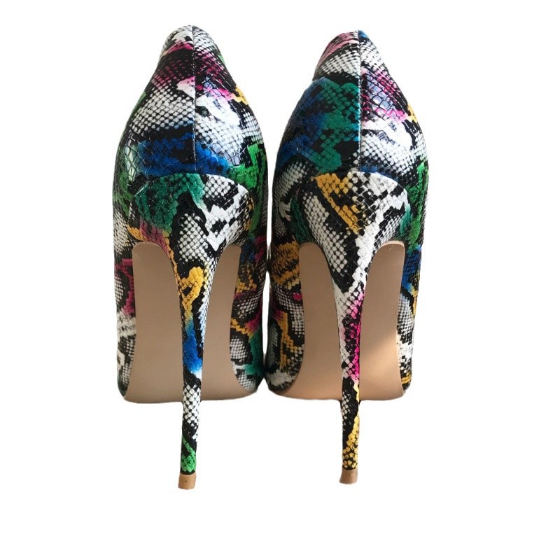 Colorful Python Leather High H - Women'S Shoes In Size 12 ulasan dan harga
