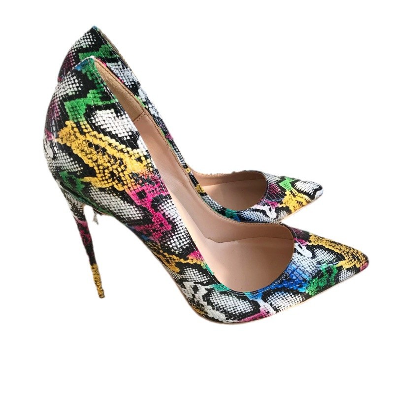 Colorful Python Leather High H - Women'S Shoes In Size 12 ulasan dan harga