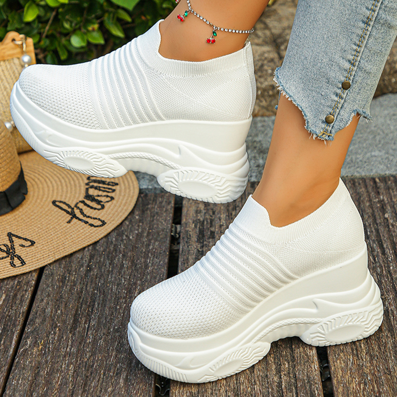 Women's Knitted White Chunky S - Women Shoes Sale ulasan dan harga