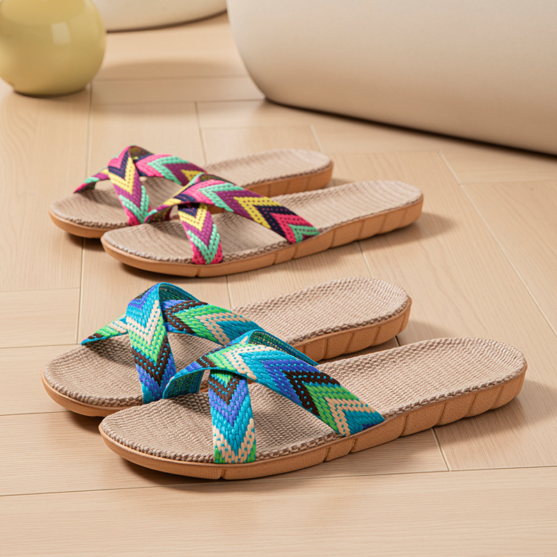 Hemp Women's Slippers Home Sum - Mule Slip On ulasan dan harga