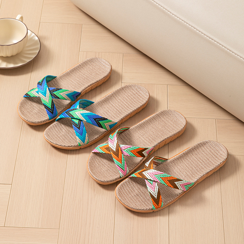 Hemp Women's Slippers Home Sum - Mule Slip On ulasan dan harga