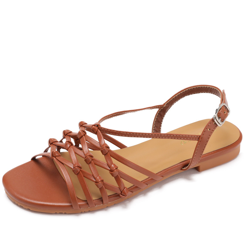summer Hand Woven Narrow Strap - Women'S Shoes Hands Free ulasan dan harga