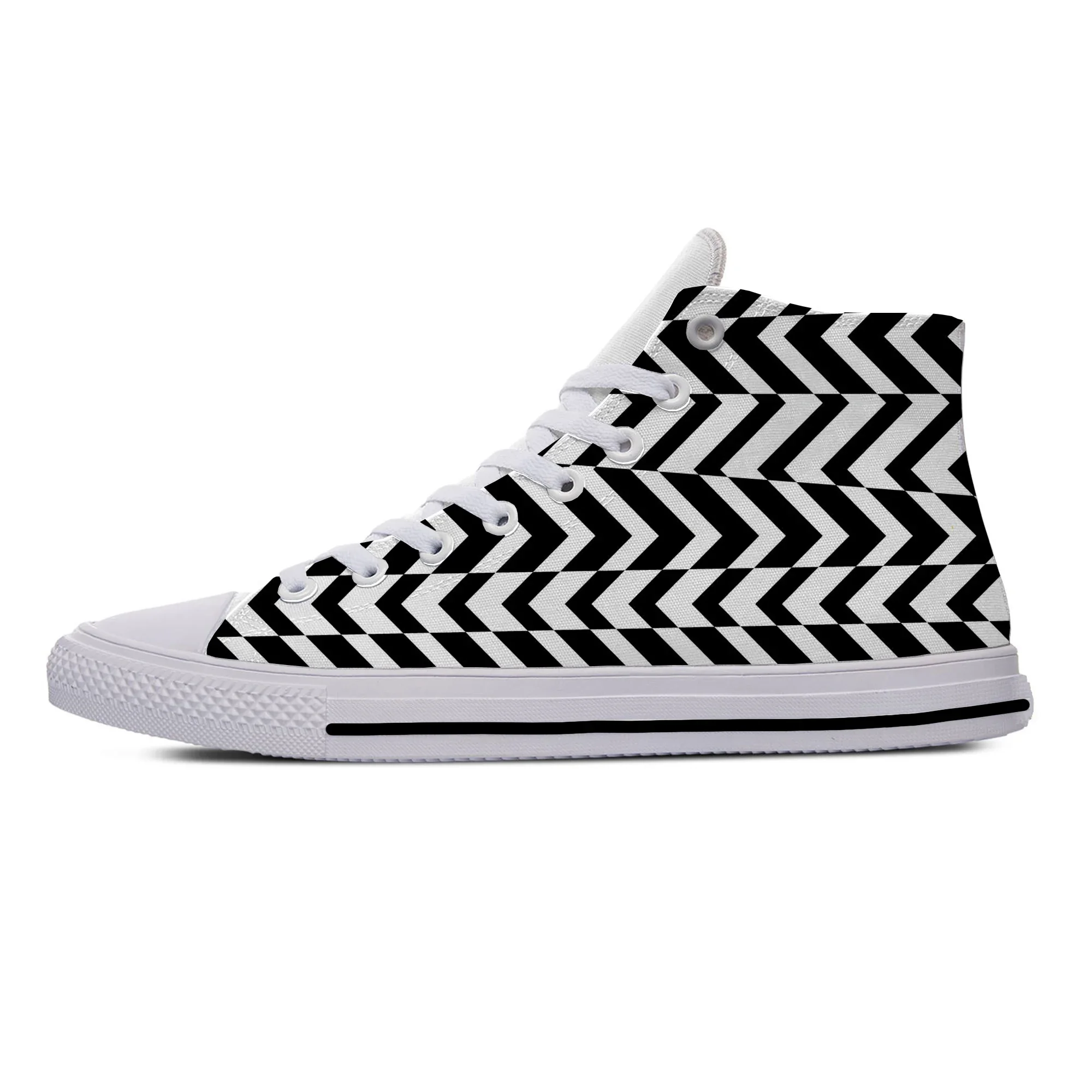 Hot Black and White Stripes Fa - Women'S Shoes Popular ulasan dan harga