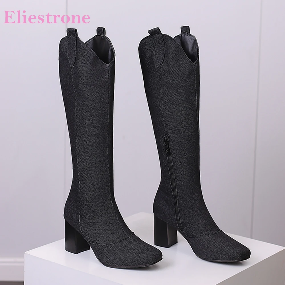 New Winter Black Blue Women Kn - Women'S Shoes In Size 12 ulasan dan harga
