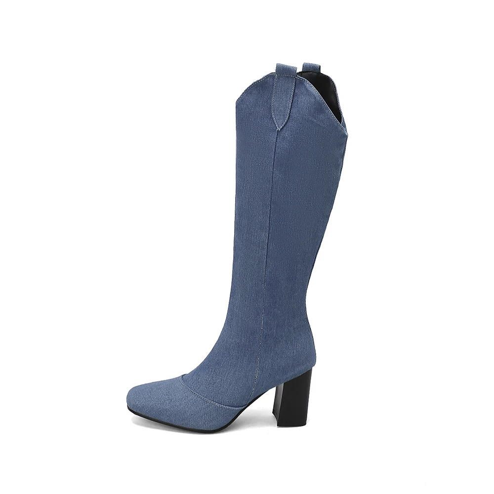New Winter Black Blue Women Kn - Women'S Shoes In Size 12 ulasan dan harga