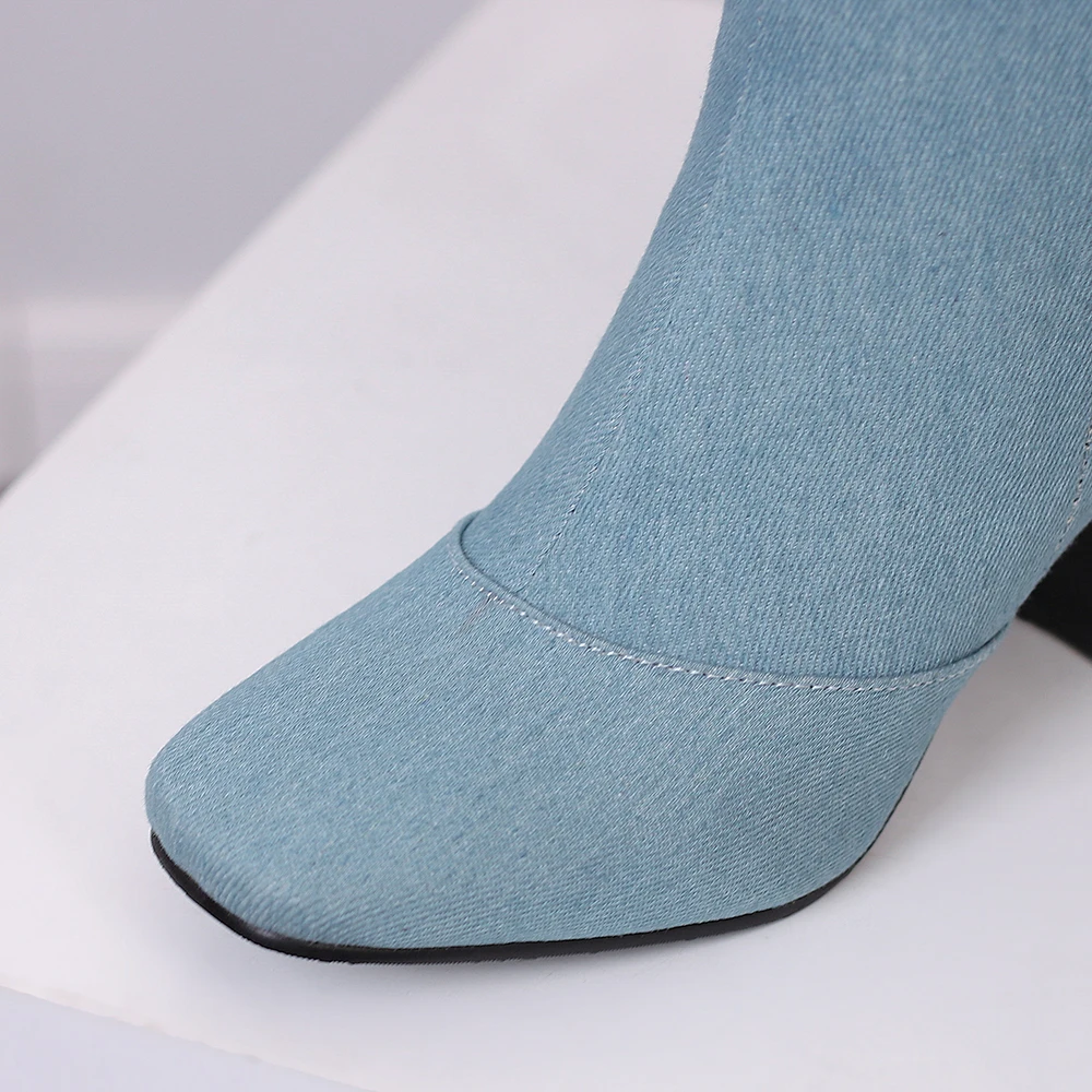 New Winter Black Blue Women Kn - Women'S Shoes In Size 12 ulasan dan harga