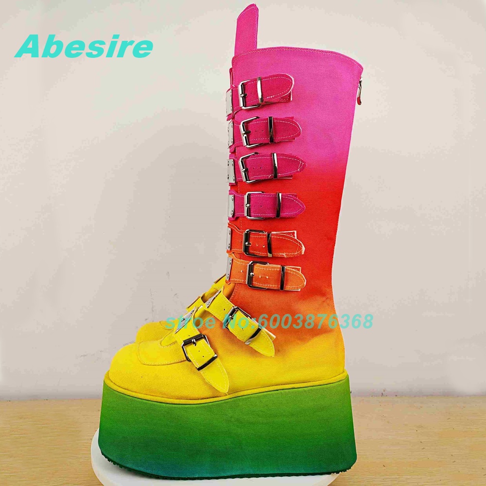 Mixed-Color Patchwork Multi-Bu - Women'S Shoes Y2K ulasan dan harga
