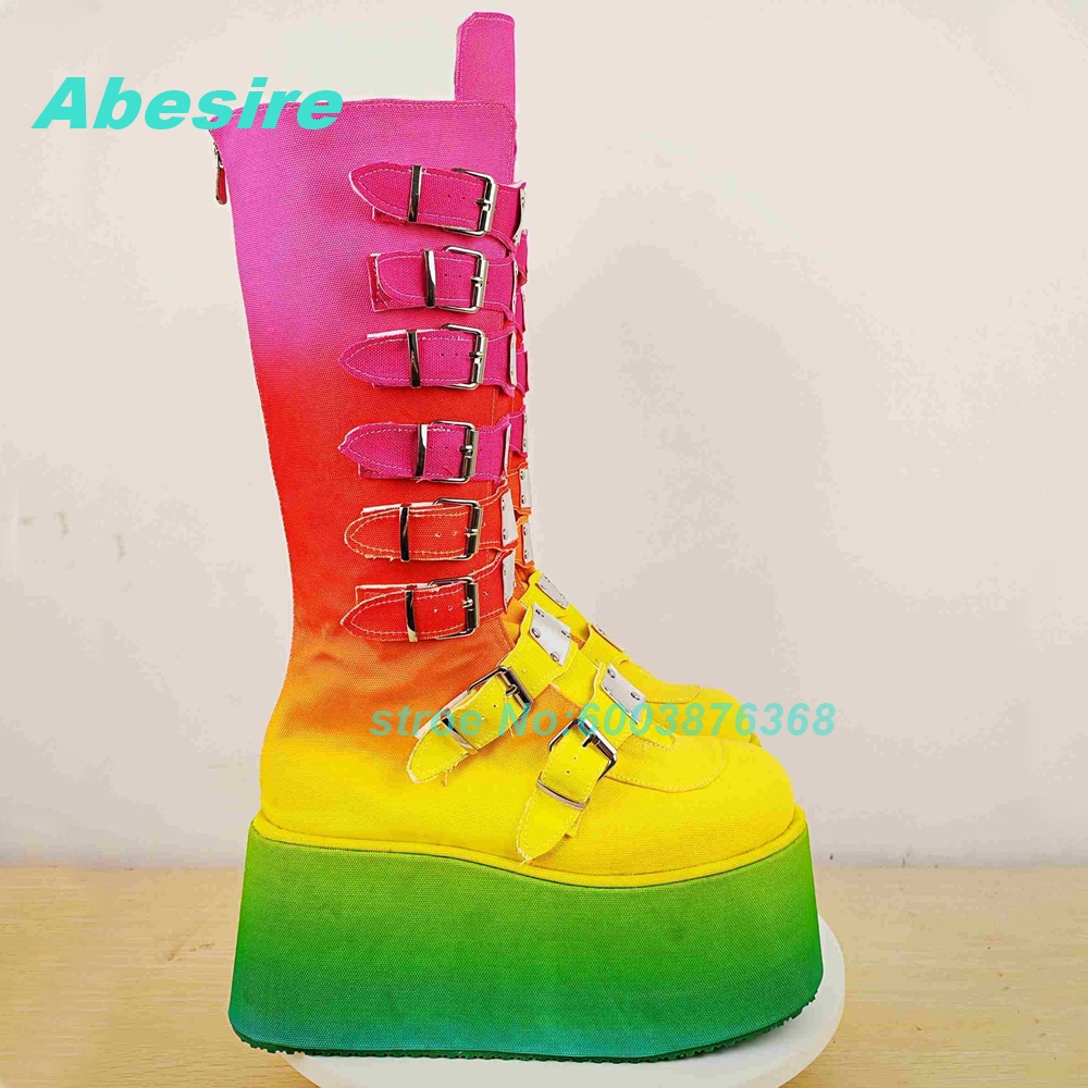 Mixed-Color Patchwork Multi-Bu - Women'S Shoes Y2K ulasan dan harga