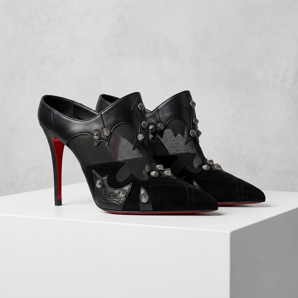 Women Black Mesh Patchwork Mul - Pointed Toe Flat ulasan dan harga