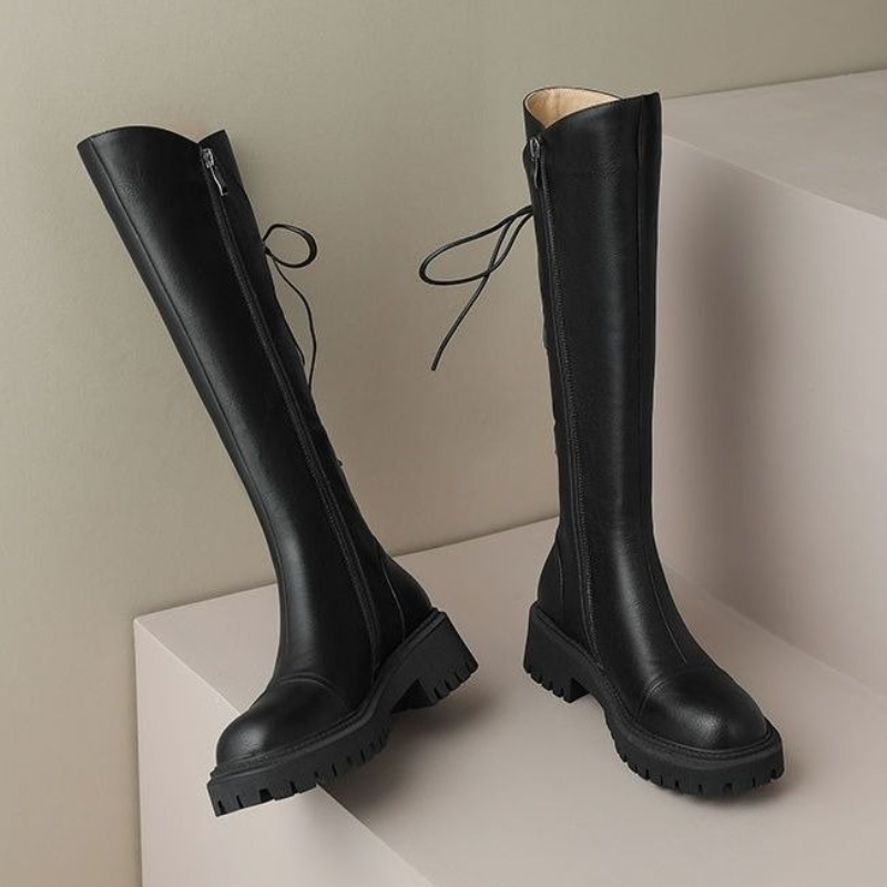 Brown Leather Platform Women's - Women'S Shoes Y2K ulasan dan harga