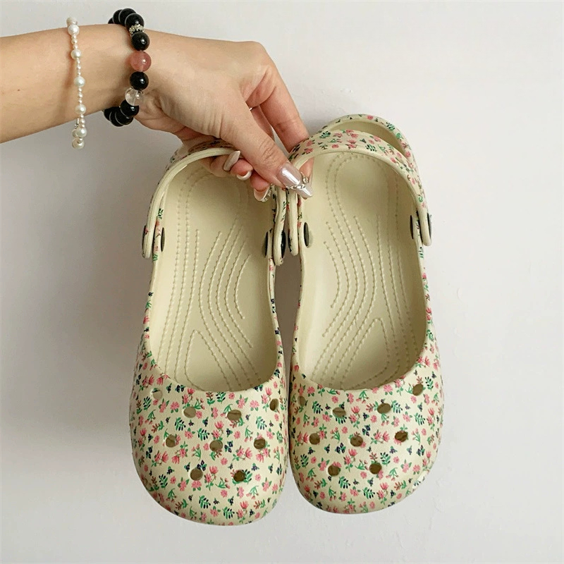 New Summer Floral Girls Ballet - Women'S Shoes Clogs ulasan dan harga