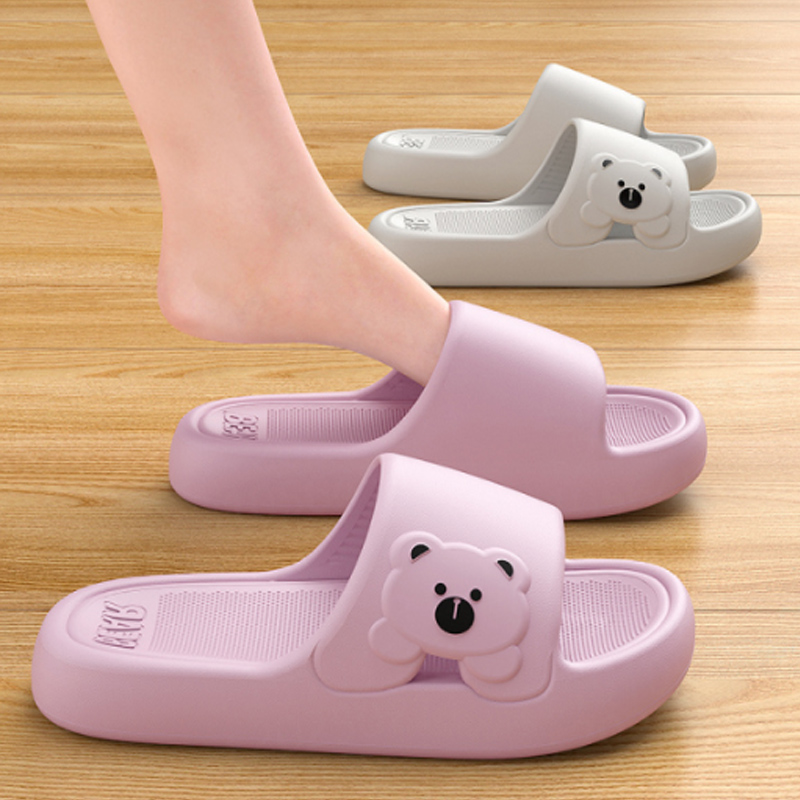 Slippers Bathroom Cartoon Bear - Mule Slip On ulasan dan harga