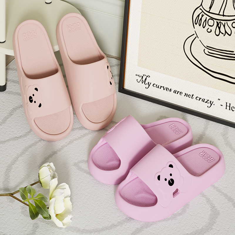 Slippers Bathroom Cartoon Bear - Mule Slip On ulasan dan harga