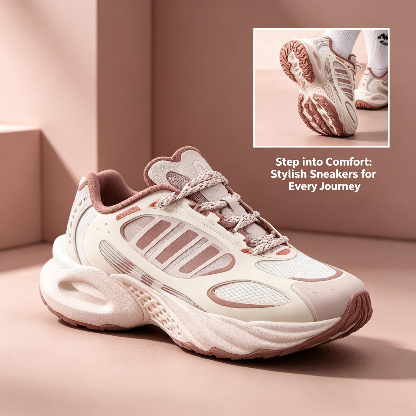 Adidas Women Beige Pink Hollow - Women'S Shoes Pink Adidas ulasan dan harga