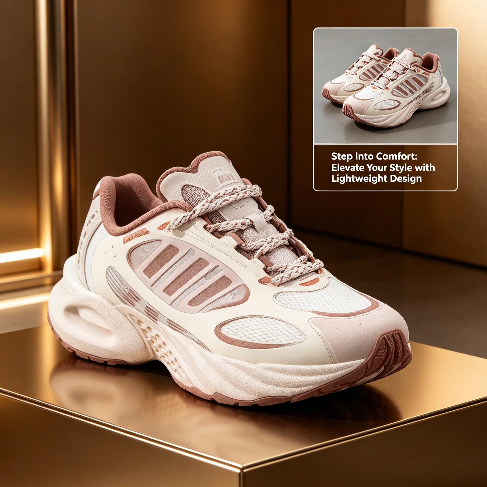 Adidas Women Beige Pink Hollow - Women'S Shoes Pink Adidas ulasan dan harga