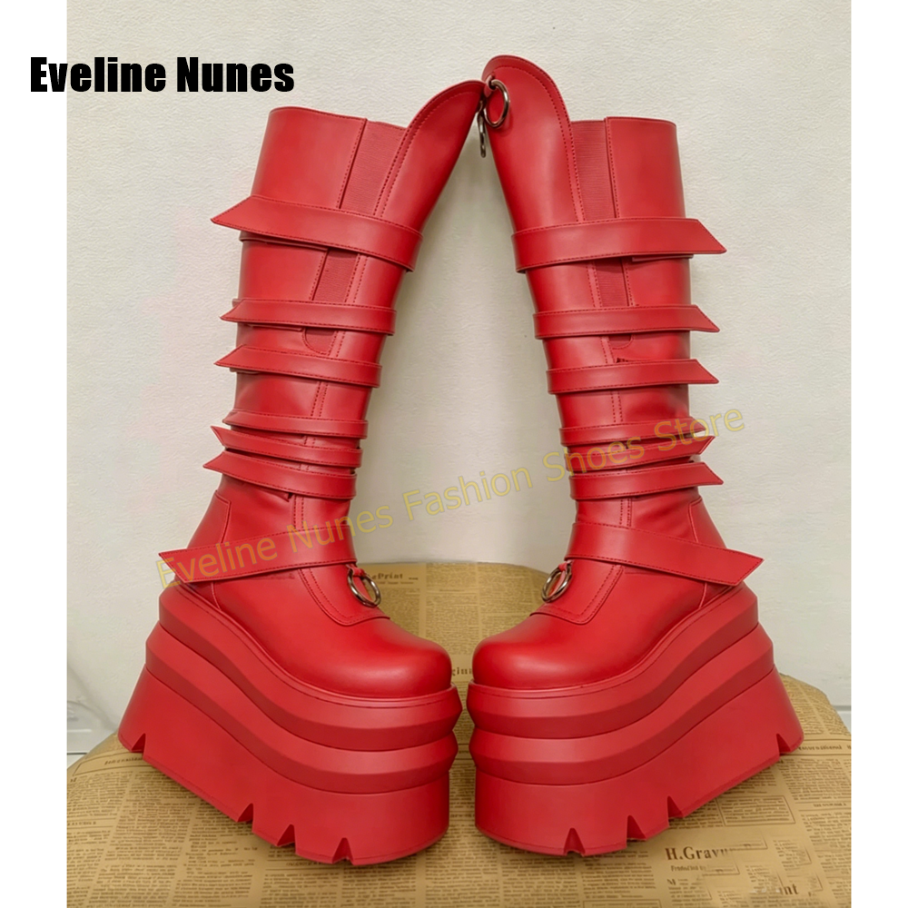 Bright Yellow Platform Knee Hi - Women'S Shoes Y2K ulasan dan harga