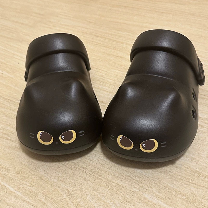 New creative black cat slipper - Women'S Shoes Clogs ulasan dan harga